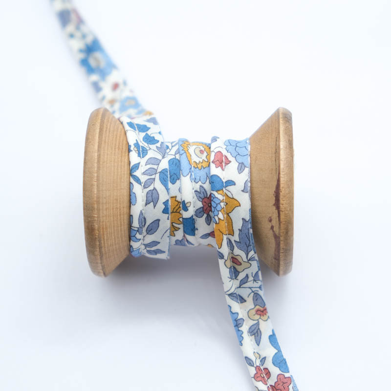 Liberty Fabrics D'Anjo Blue Piping